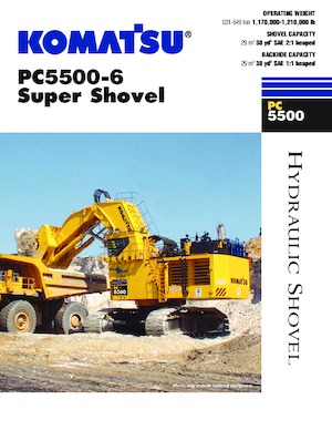 Гусеничні екскаватори Komatsu PC5500-6