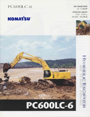 Гусеничні екскаватори Komatsu PC600-6