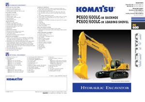 Гусеничні екскаватори Komatsu PC600-8R