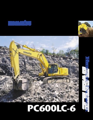 Гусеничні екскаватори Komatsu PC600LC-6