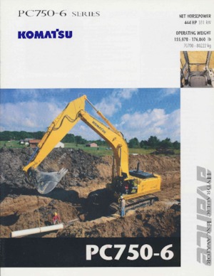 Гусеничні екскаватори Komatsu PC750-6