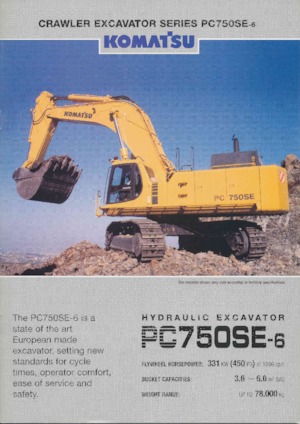 Гусеничні екскаватори Komatsu PC750SE-6