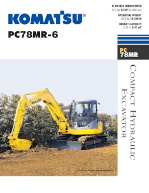 Гусеничні екскаватори Komatsu PC78MR-6