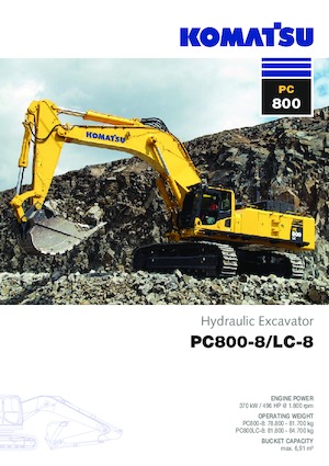 Гусеничні екскаватори Komatsu PC800-8 