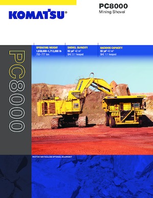Гусеничні екскаватори Komatsu PC8000