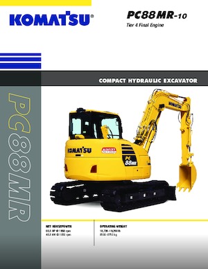 Гусеничні екскаватори Komatsu PC88MR-10