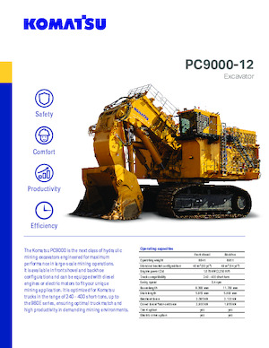 Гусеничні екскаватори Komatsu PC9000-12