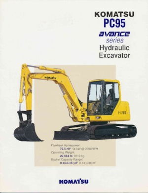 Гусеничні екскаватори Komatsu PC95