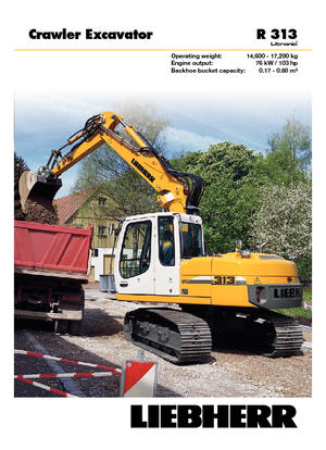 Гусеничні екскаватори Liebherr R 313 Litronic