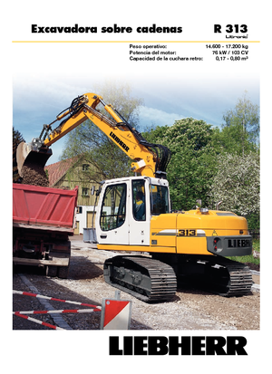Гусеничні екскаватори Liebherr R 313 Litronic