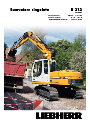 Гусеничні екскаватори Liebherr R 313 Litronic