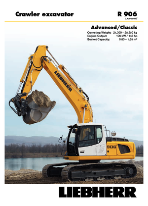 Гусеничні екскаватори Liebherr R 906 Classic