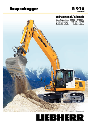 Гусеничні екскаватори Liebherr R 916 Advanced