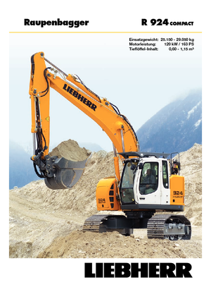 Гусеничні екскаватори Liebherr R 924 Compact