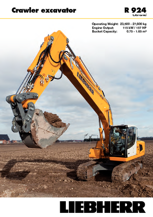 Гусеничні екскаватори Liebherr R 924
