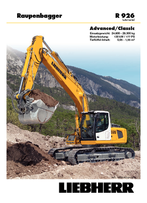 Гусеничні екскаватори Liebherr R 926 Classic