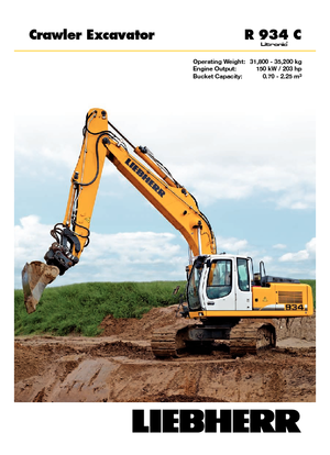 Гусеничні екскаватори Liebherr R 934 C Litronic