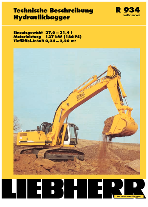 Гусеничні екскаватори Liebherr R 934 Litronic HD-SL