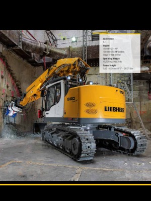 Гусеничні екскаватори Liebherr R 950 Tunnel Litronic 