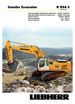 Гусеничні екскаватори Liebherr R 954 C Litronic