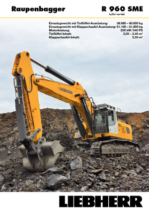 Гусеничні екскаватори Liebherr R 960 SME