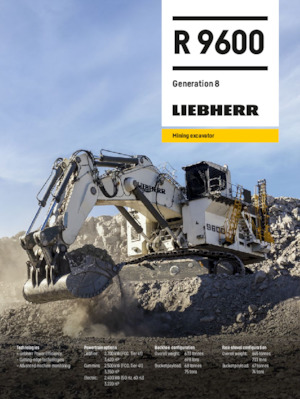 Гусеничні екскаватори Liebherr R 9600
