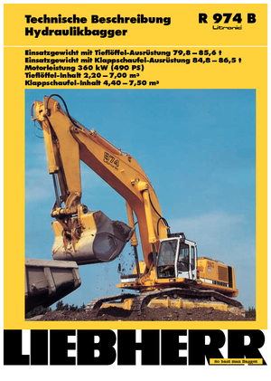 Гусеничні екскаватори Liebherr R 974 B Litronic HD