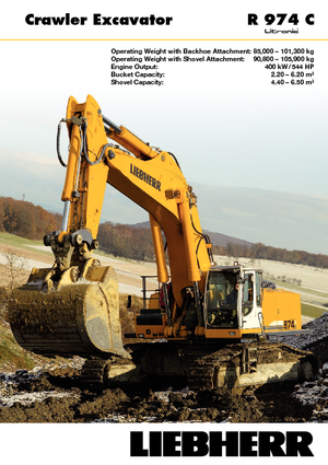 Гусеничні екскаватори Liebherr R 974 C Litronic