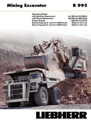 Гусеничні екскаватори Liebherr R 995 