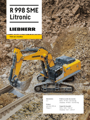 Гусеничні екскаватори Liebherr R 998 SME Litronic 