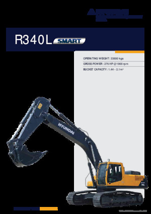 Гусеничні екскаватори Hyundai R340L SMART