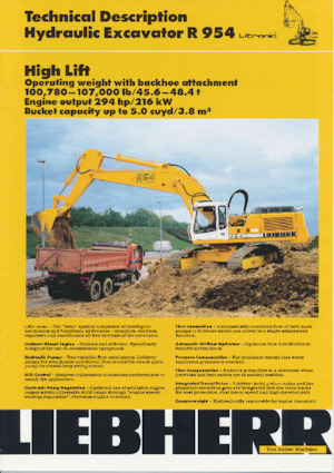 Гусеничні екскаватори Liebherr R 954B 