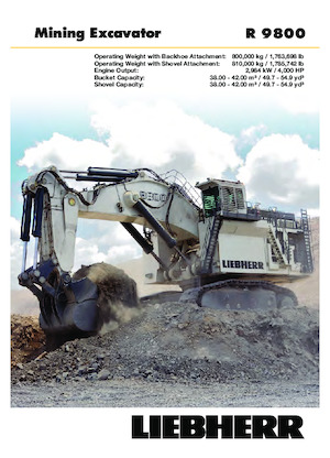 Гусеничні екскаватори Liebherr R 9800 