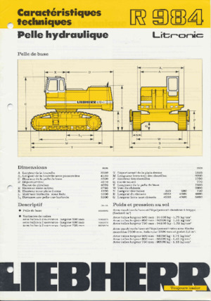 Гусеничні екскаватори Liebherr R 984C 
