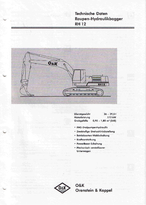 Гусеничні екскаватори O&K RH 12