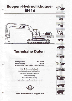 Гусеничні екскаватори O&K RH 16