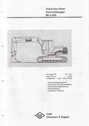 Гусеничні екскаватори O&K RH 4 PMS LC