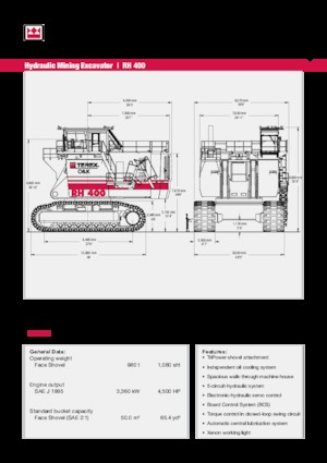 Гусеничні екскаватори Terex RH 400