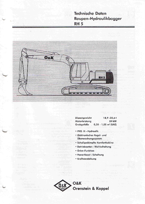 Гусеничні екскаватори O&K RH 5