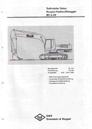 Гусеничні екскаватори O&K RH 6-20