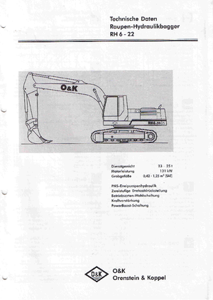 Гусеничні екскаватори O&K RH 6-22