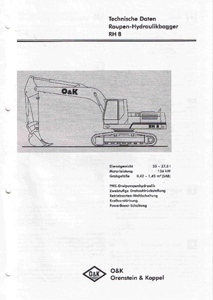Гусеничні екскаватори O&K RH 8