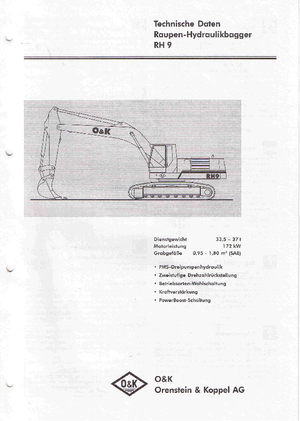 Гусеничні екскаватори O&K RH 9