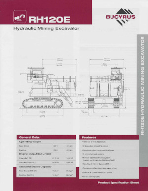 Гусеничні екскаватори Bucyrus RH120E