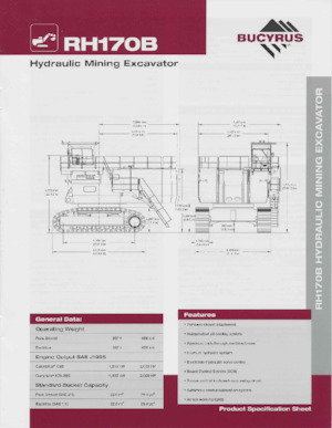 Гусеничні екскаватори Bucyrus RH170B