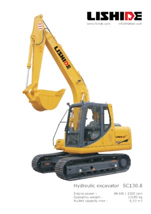 Гусеничні екскаватори Lishide SC130.8