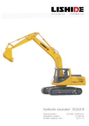 Гусеничні екскаватори Lishide SC210.8
