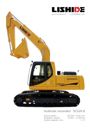 Гусеничні екскаватори Lishide SC220.8LC