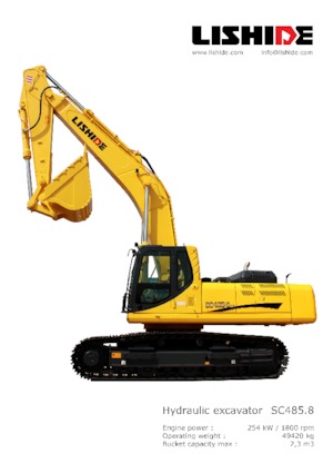 Гусеничні екскаватори Lishide SC485.8LC 