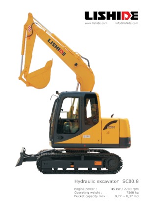 Гусеничні екскаватори Lishide SC80.8